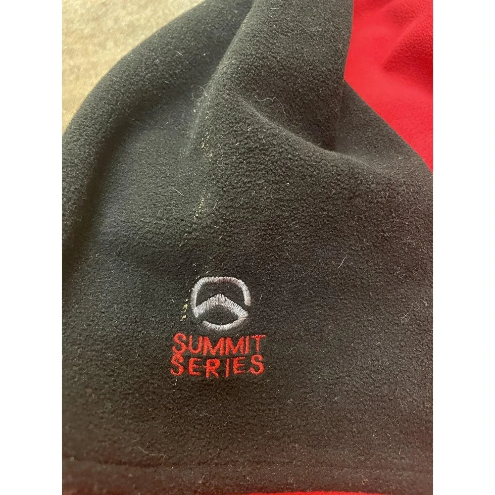 The North Face Jacket Mens Medium Red Black Summit Series Windstopper Fleece - Picture 8 of 16